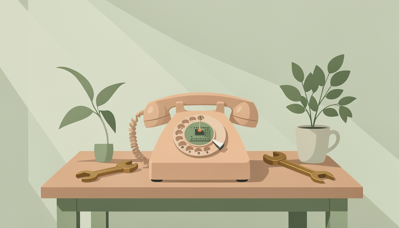 Illustration: Keep a Rotary Phone Alive on LTE: Build a Reversible ESP32-S3 Bridge You Can Own